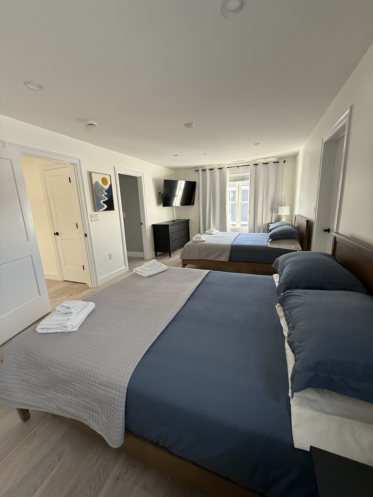 Guest bedroom with two beds