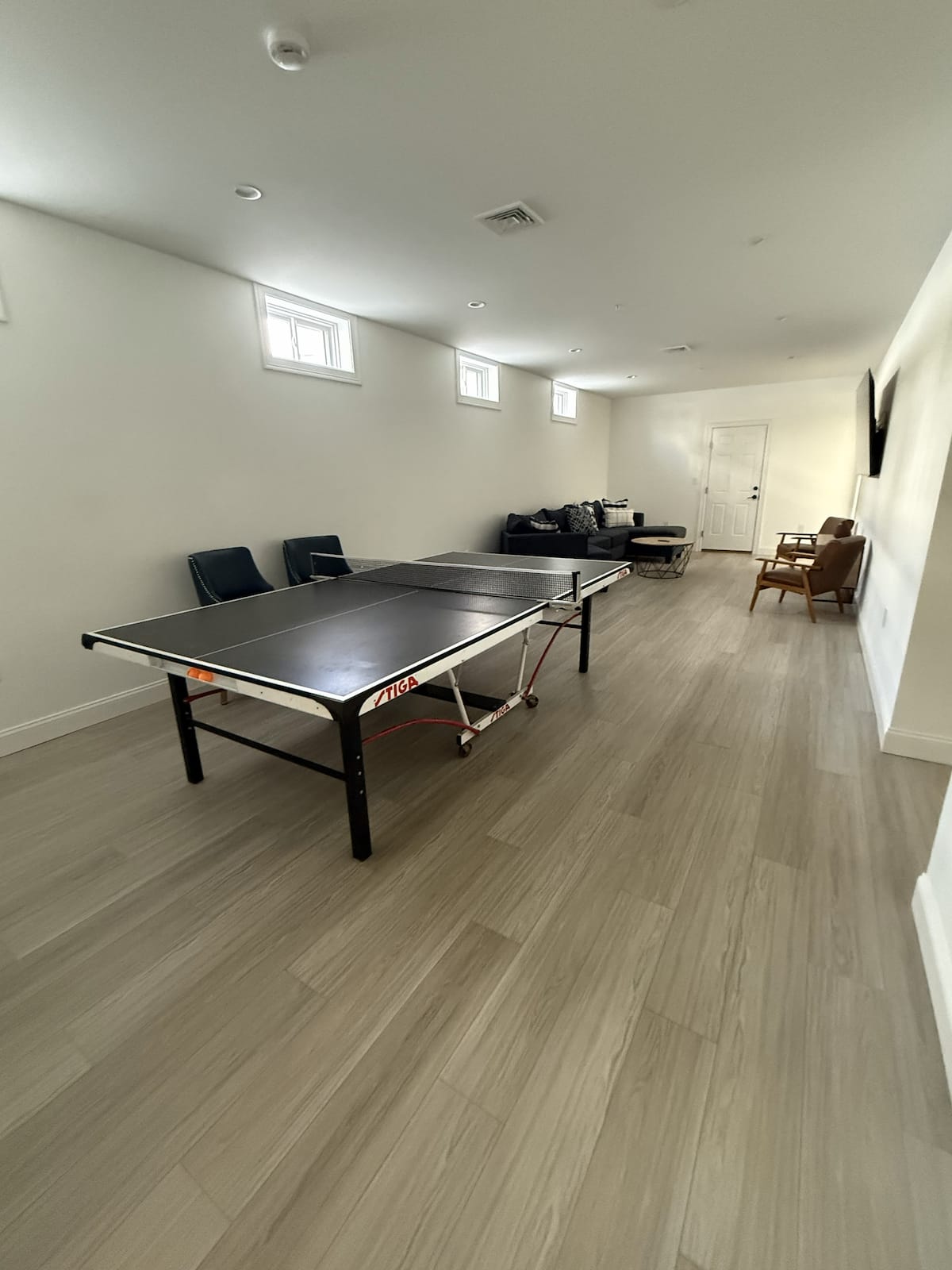 Game room with ping pong